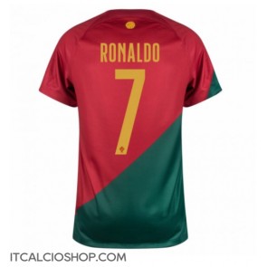 Portogallo Cristiano Ronaldo #7 Prima Maglia Mondiali 2022 Manica Corta